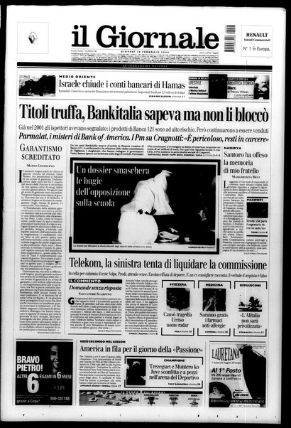 Il giornale : quotidiano del mattino